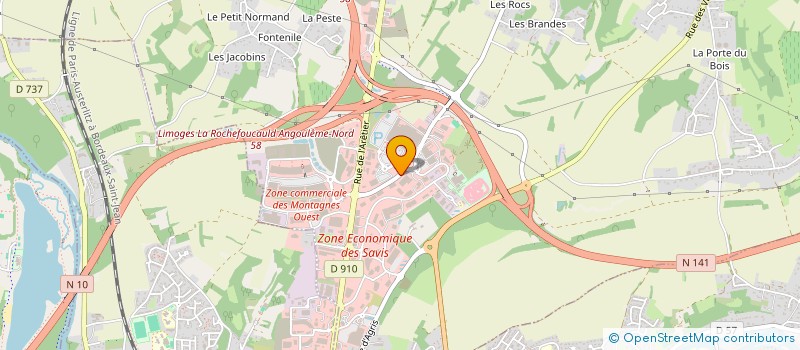 localisation de l'entreprise SOC ANGOUMOISINE DE MANUTENTION à CHAMPNIERS