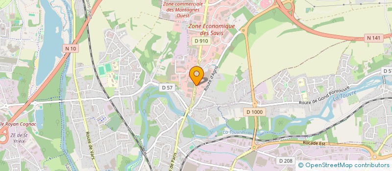 localisation de l'entreprise SOC ANGOUMOISINE SON IMAGE APPLIQUEE à CHAMPNIERS
