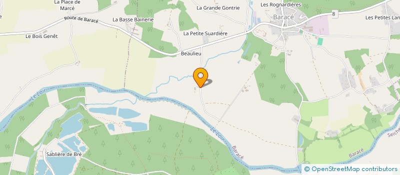 localisation de l'entreprise SOC ANJOU BOIS  LES RAIRIES
