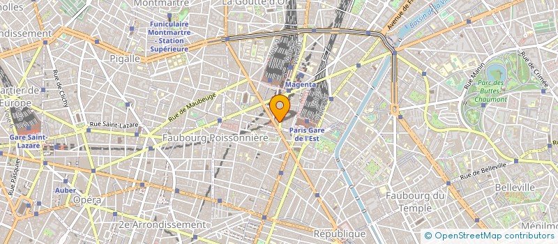 localisation de l'entreprise SOC ANNICK DES GRIEUX  PARIS 10