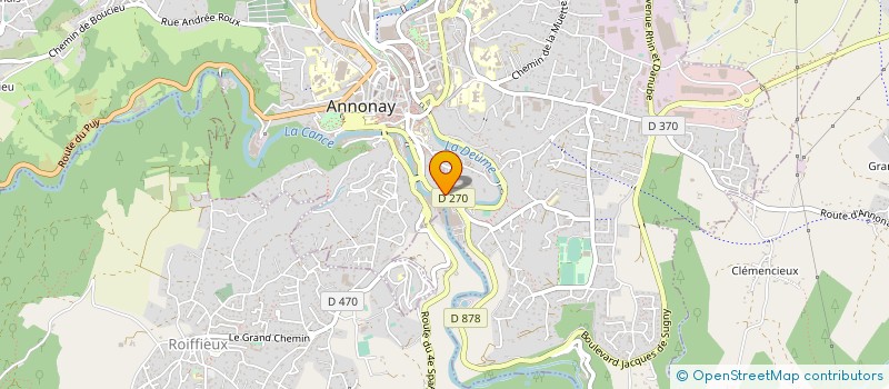 localisation de l'entreprise SOC ANNONEENNE CHAUSSUR FACON à ANNONAY