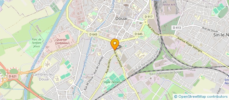 localisation de l'entreprise SOC ANONYME DES ETS DELCROIX à DOUAI