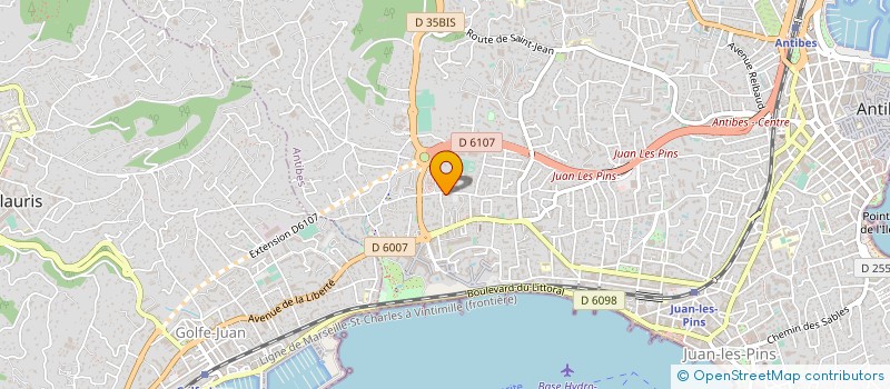 localisation de l'entreprise SOC ANTIBOISE D EXPLOITATION HOTELIERE à ANTIBES