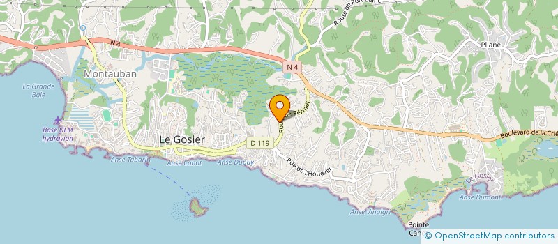 localisation de l'entreprise SOC ANTIL CONSTR AMENAG BATIMENTS à LE GOSIER