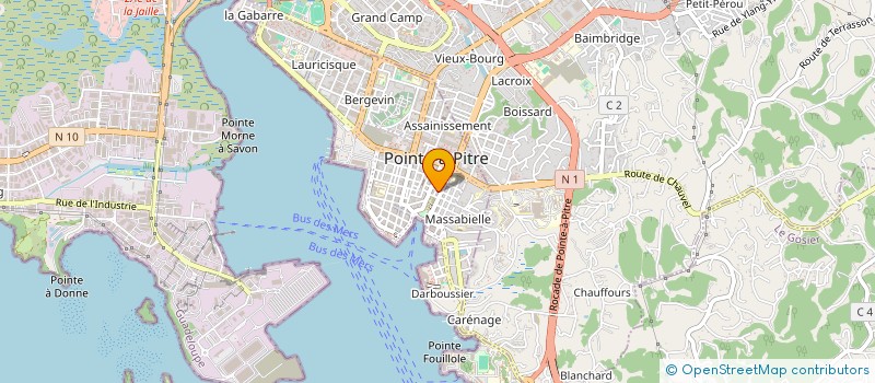 localisation de l'entreprise SOC ANTILL BOUJOUTERIE FANTAISIE ART à POINTE-A-PITRE
