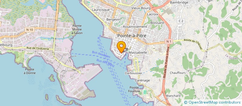 localisation de l'entreprise SOC ANTILLAISE COURTAGE EN ASSURANCE à POINTE A PITRE