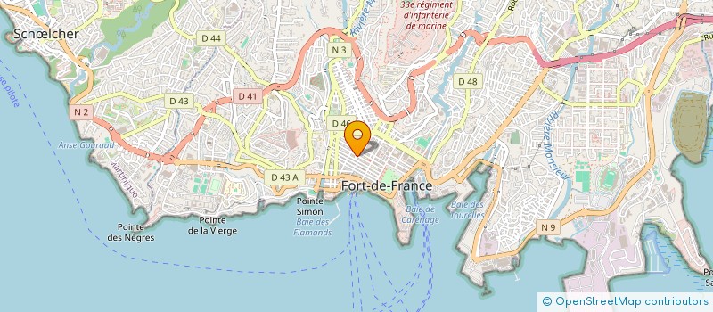 localisation de l'entreprise SOC ANTILLAISE DE MERCERIE à FORT-DE-FRANCE