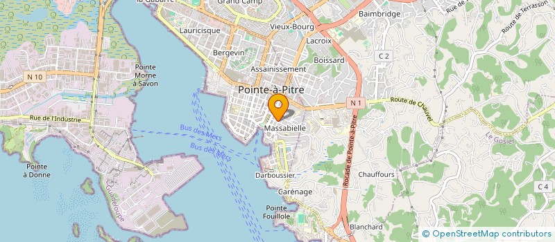 localisation de l'entreprise SOC ANTILLAISE TOURISME  POINTE A PITRE