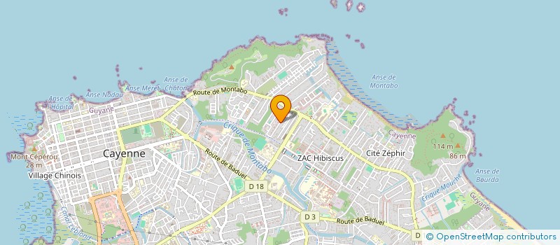 localisation de l'entreprise SOC APJ GUYANE à CAYENNE