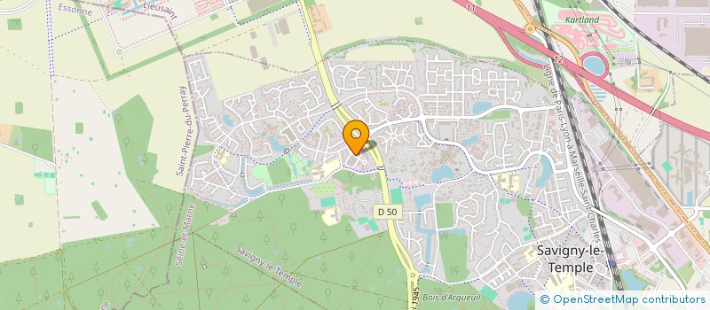 localisation de l'entreprise SOC APPAREIL KINE SPORT ESTHETIQUE SUD  SAVIGNY-LE-TEMPLE