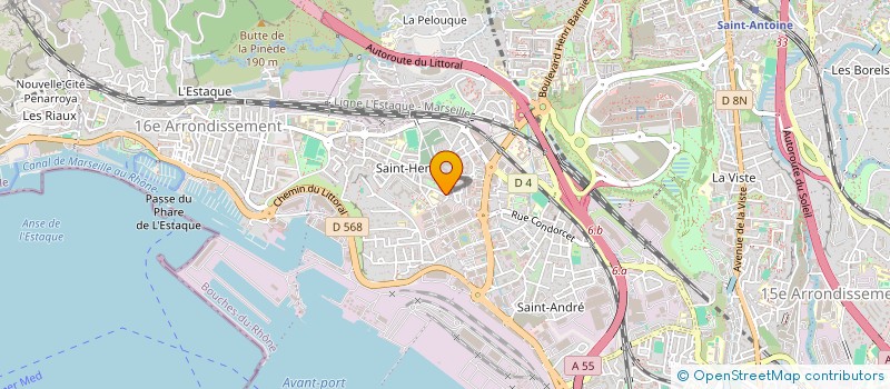 localisation de l'entreprise SOC APPLI MISE SERVICE TRAVAUX BATIMENT à MARSEILLE