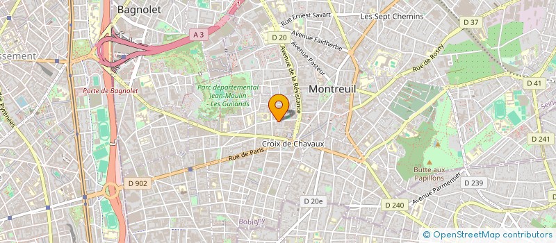 localisation de l'entreprise SOC APPLIC PROCEDES PR HABITAT ET INDUST à MONTREUIL