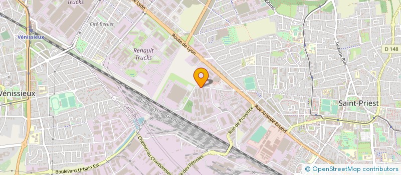 localisation de l'entreprise SOC APPLICAT PEINTURE & REVET MURAUX  SAINT-PRIEST