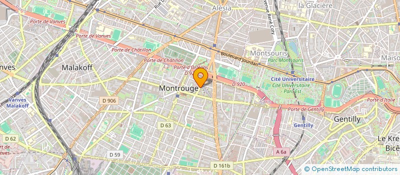localisation de l'entreprise SOC APPLICATION MECANIQUE OPTIQUE M & O  MONTROUGE