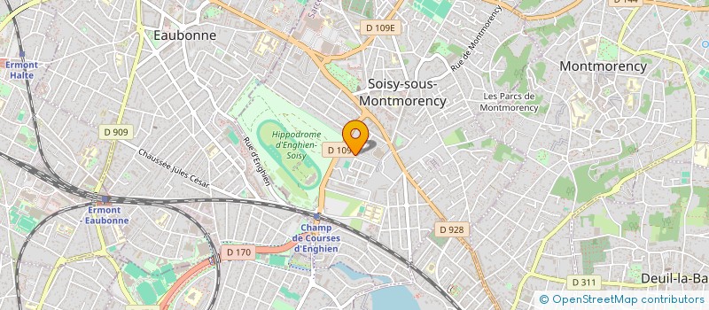 localisation de l'entreprise SOC APPLICATION PEINTURE BATIMENT  SOISY-SOUS-MONTMORENCY