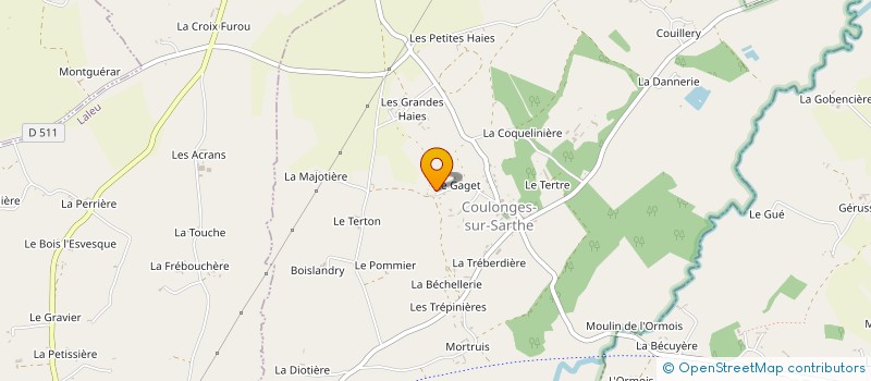 localisation de l'entreprise SOC APPLICATION POUDRE MESLOISE à COULONGES-SUR-SARTHE