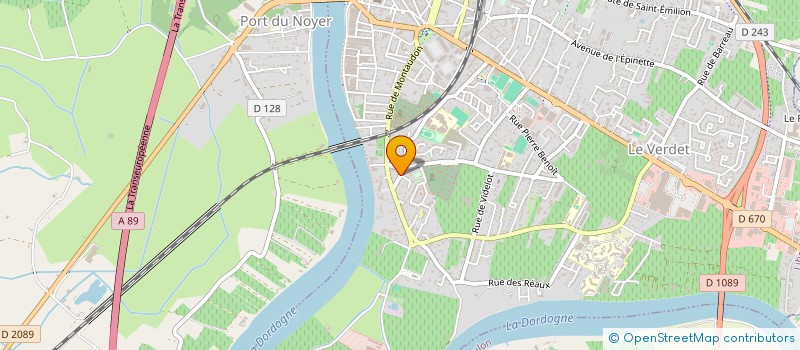 localisation de l'entreprise SOC APPLICATION REALIS INFORM ELECTR à LIBOURNE