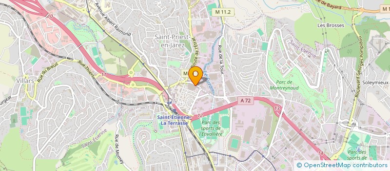 localisation de l'entreprise SOC APPLICATION SOLS ET MURS  SAINT-ETIENNE