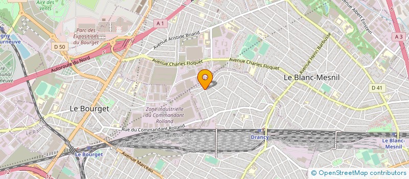 localisation de l'entreprise SOC APPLICATION TECHNIQUE ETUDE BATIMENT à DRANCY