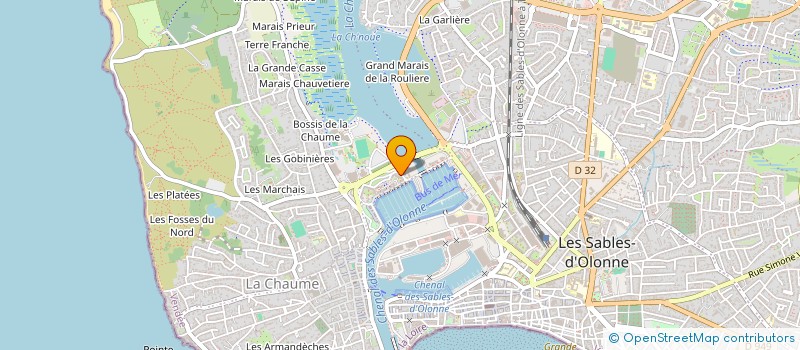 localisation de l'entreprise SOC AQUACOLE DU PAYS DE RETZ à LES SABLES D'OLONNE
