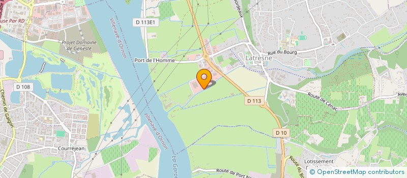 localisation de l'entreprise SOC AQUITAINE APPLICATION PEINTURES  LATRESNE