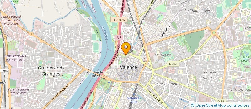 localisation de l'entreprise SOC ARCHEOLOGIE ET STATISTIQUE DE DROME à VALENCE