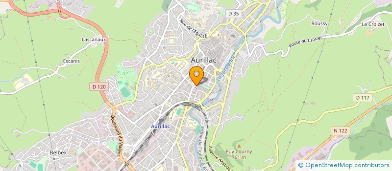 localisation de l'entreprise SOC ARCHEOLOGIQU DE LA REGION D'AURILLAC à AURILLAC