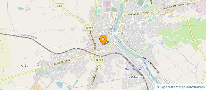 localisation de l'entreprise SOC ARCHEOLOGIQUE & HISTORIQUE MONTMORIL  MONTMORILLON