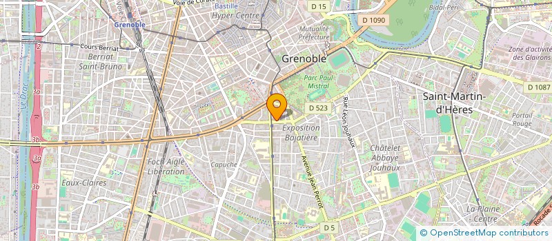 localisation de l'entreprise SOC ARCHITECTURE ANDRE ZANASSI  GRENOBLE