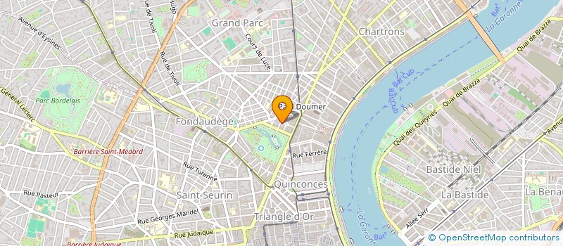 localisation de l'entreprise SOC ARCHITECTURE DE FOLMONT H. CAMUS JF.  BORDEAUX