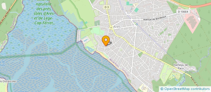 localisation de l'entreprise SOC ARESIENNE D ECLAIRAGE à ARES