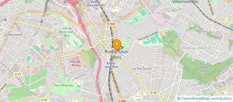 localisation de l'entreprise SOC ARGENCE à ROSNY-SOUS-BOIS