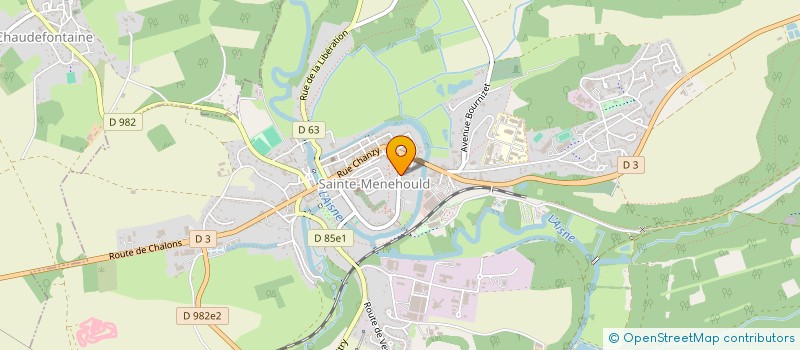 localisation de l'entreprise SOC ARGONNAISE DE TRAITEMENT DES BOIS à SAINTE-MENEHOULD