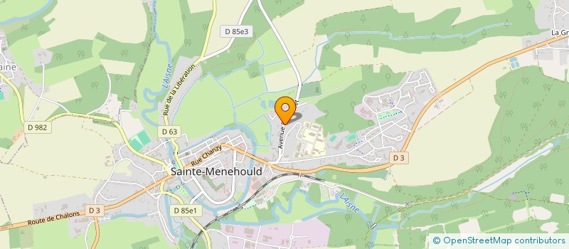 localisation de l'entreprise SOC ARGONNAISE DE TRAVAUX  SAINTE-MENEHOULD