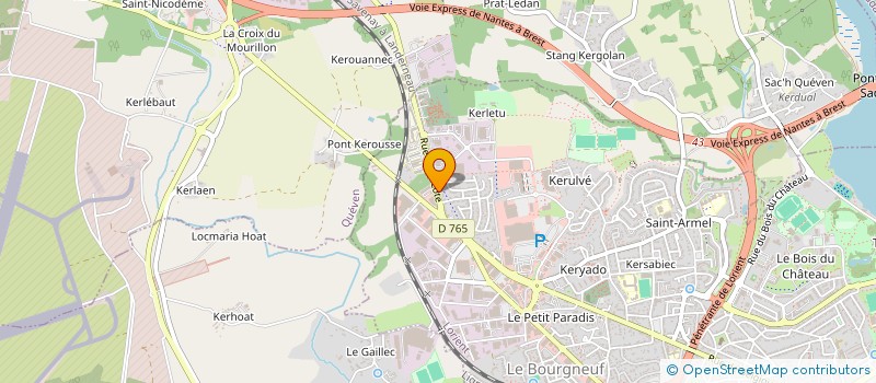 localisation de l'entreprise SOC ARI APPLICATION RESINE INDUST à LORIENT