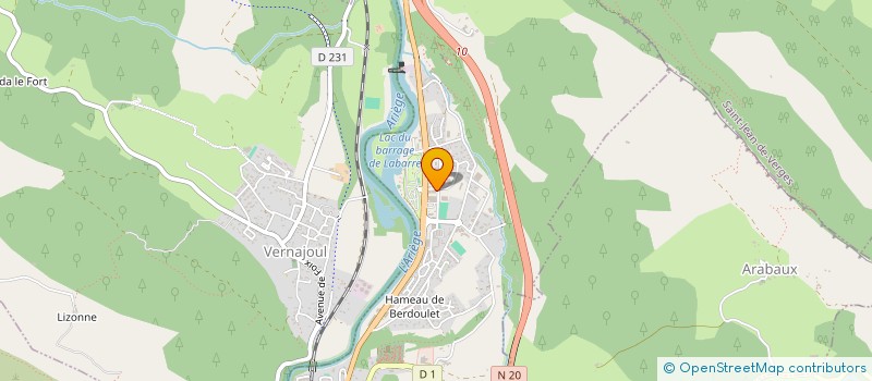 localisation de l'entreprise SOC ARIEG GROS DISTRIBUTION à FOIX