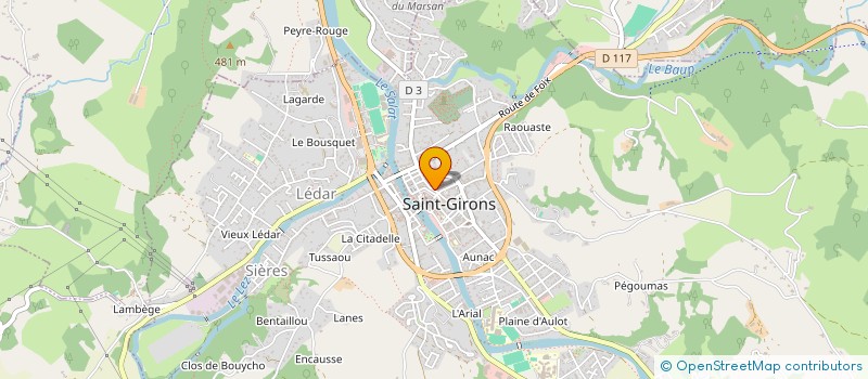 localisation de l'entreprise SOC ARIEGEOISE DE PRESSE à SAINT-GIRONS