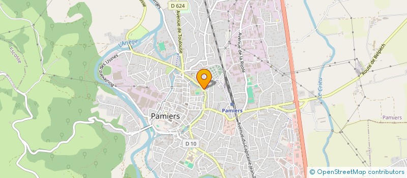 localisation de l'entreprise SOC ARIEGEOISE VENTE REPARATION AUTO à PAMIERS