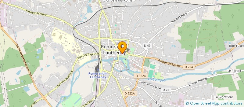 localisation de l'entreprise SOC ART HISTOIRE ARCHEOLOGIE SOLOGNE à ROMORANTIN-LANTHENAY