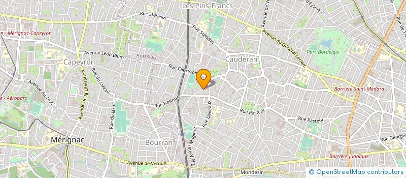 localisation de l'entreprise SOC ARTISANALE ELECTRICITE CAUDERANNAISE à BORDEAUX