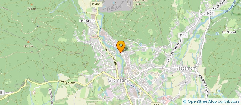 localisation de l'entreprise SOC ARTISANALE MENUISERIE à GIROMAGNY