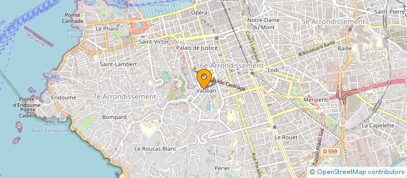 localisation de l'entreprise SOC ARTISANALE PLOMB ELECT CHAUFF à MARSEILLE