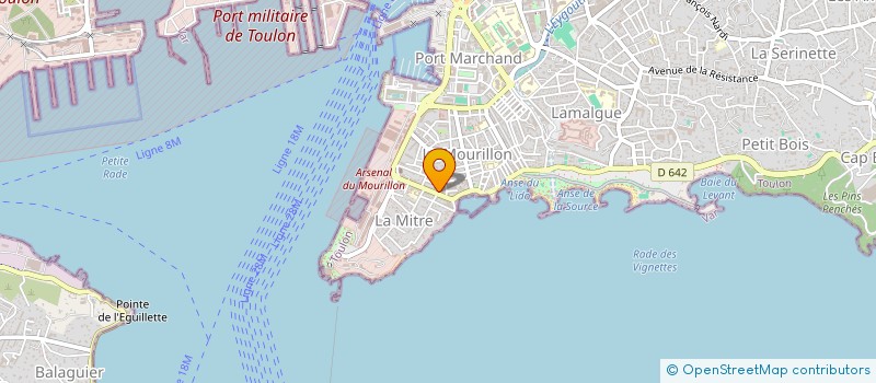 localisation de l'entreprise SOC ARTISANALE VAROISE ELECTRIC PEINTURE  TOULON