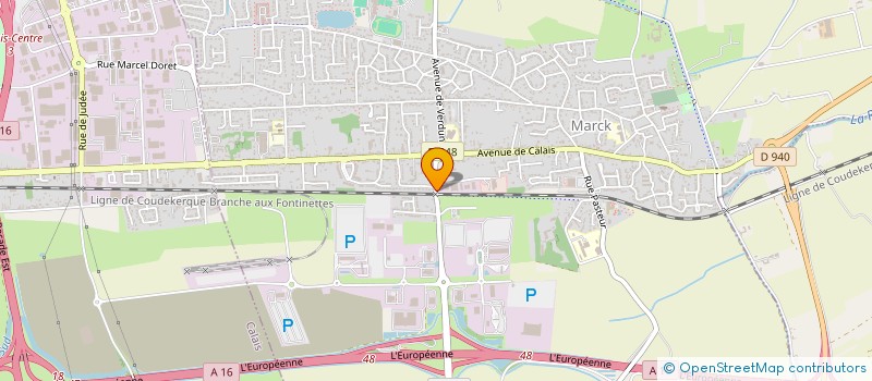 localisation de l'entreprise SOC ASSAINISSEM.VOIRIE TRAVAUX PUBLICS à MARCK