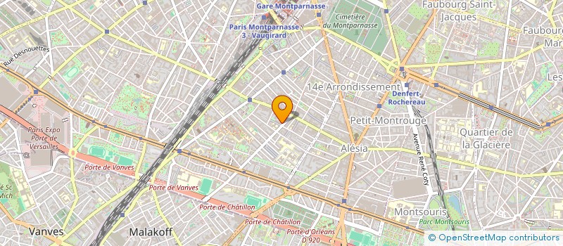 localisation de l'entreprise SOC ASSAL DROUAULT  PARIS 14