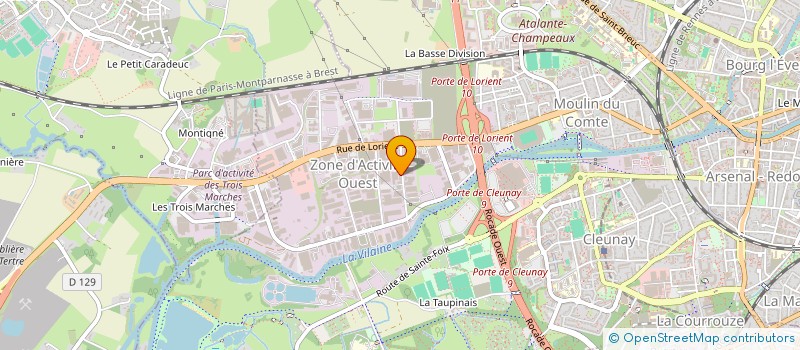 localisation de l'entreprise SOC ASSISTANCE TECHN ENTREPRISES TEXTILE à RENNES