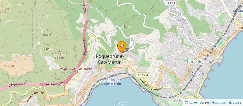 localisation de l'entreprise SOC ASTEC à ROQUEBRUNE CAP MARTIN