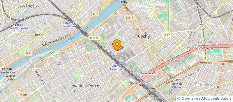 localisation de l'entreprise SOC ATELI CENTR REPAR ELECTR MECAN AUTO à CLICHY