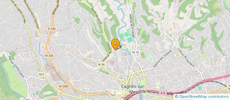 localisation de l'entreprise SOC ATELIER 5 à CAGNES-SUR-MER