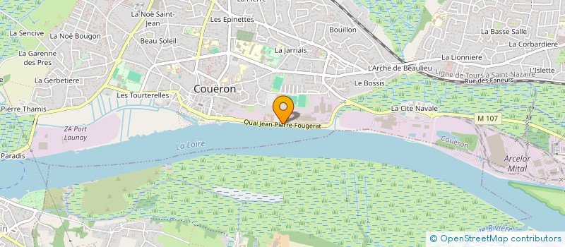 localisation de l'entreprise SOC ATELIERS CONSTR MEC DE L'OUEST à COUERON